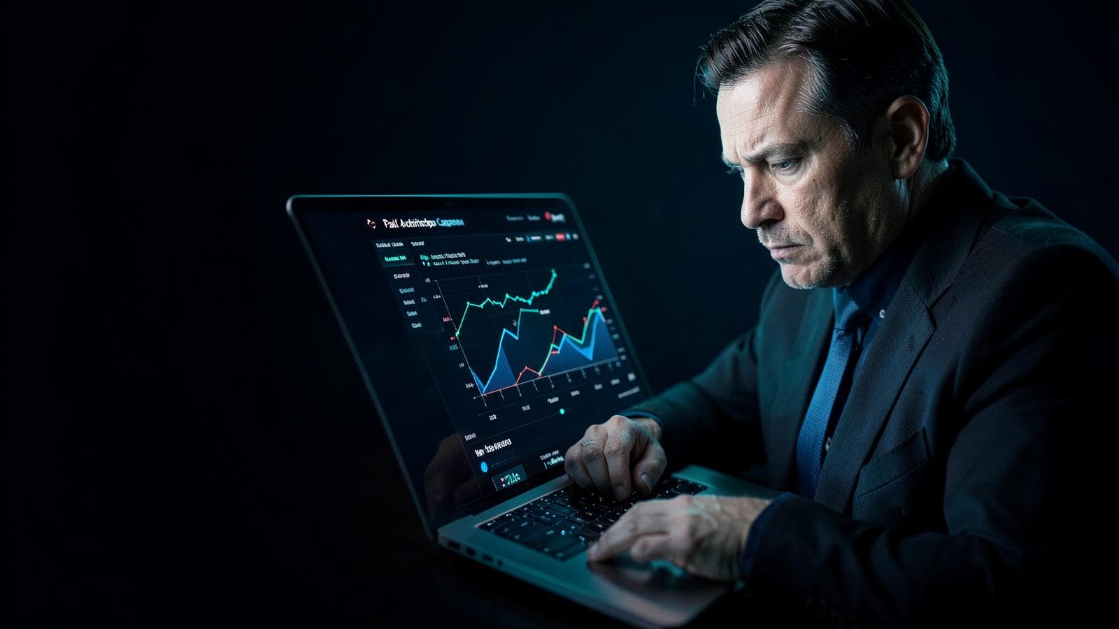Marketing specialist reviewing paid advertising performance on a laptop